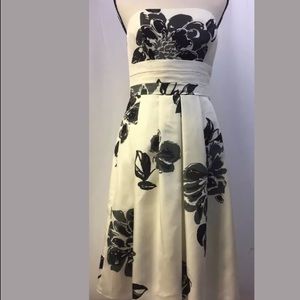 Ann Taylor Strapless Dress Size 2 100% silk